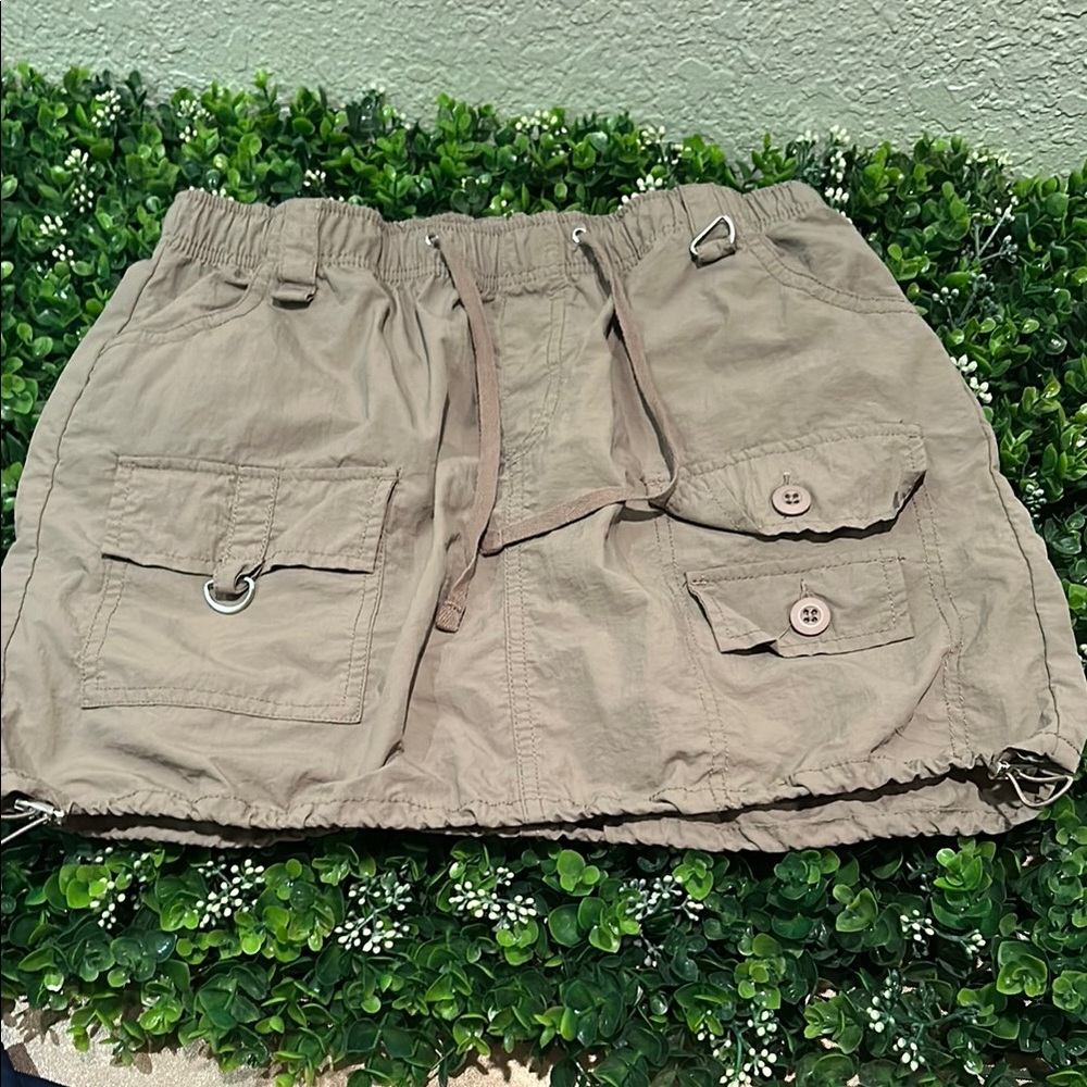 Love Tree Tan Casual Skirt